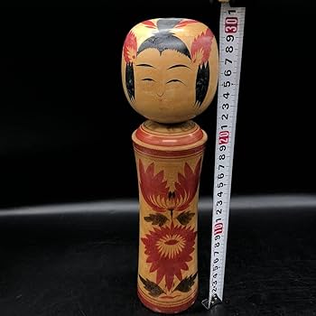 伝統こけし玩具 Amazon | 伝統こけし近代こけし 装い 真一郎作 高さ約21cm 民芸
